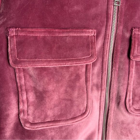 Nine West Velvet Cropped Bomber Jacket - Picture 2 of 6